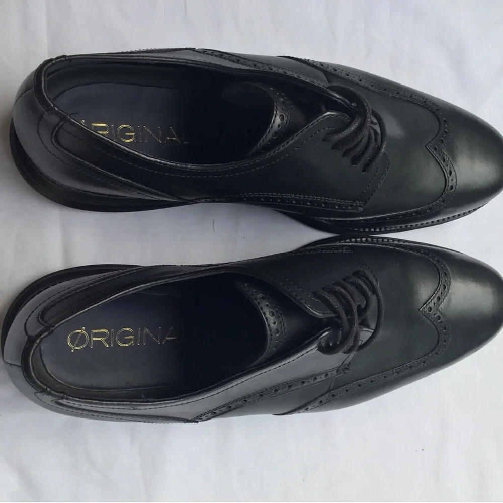 Cole Haan Black Men's leather Oxfords